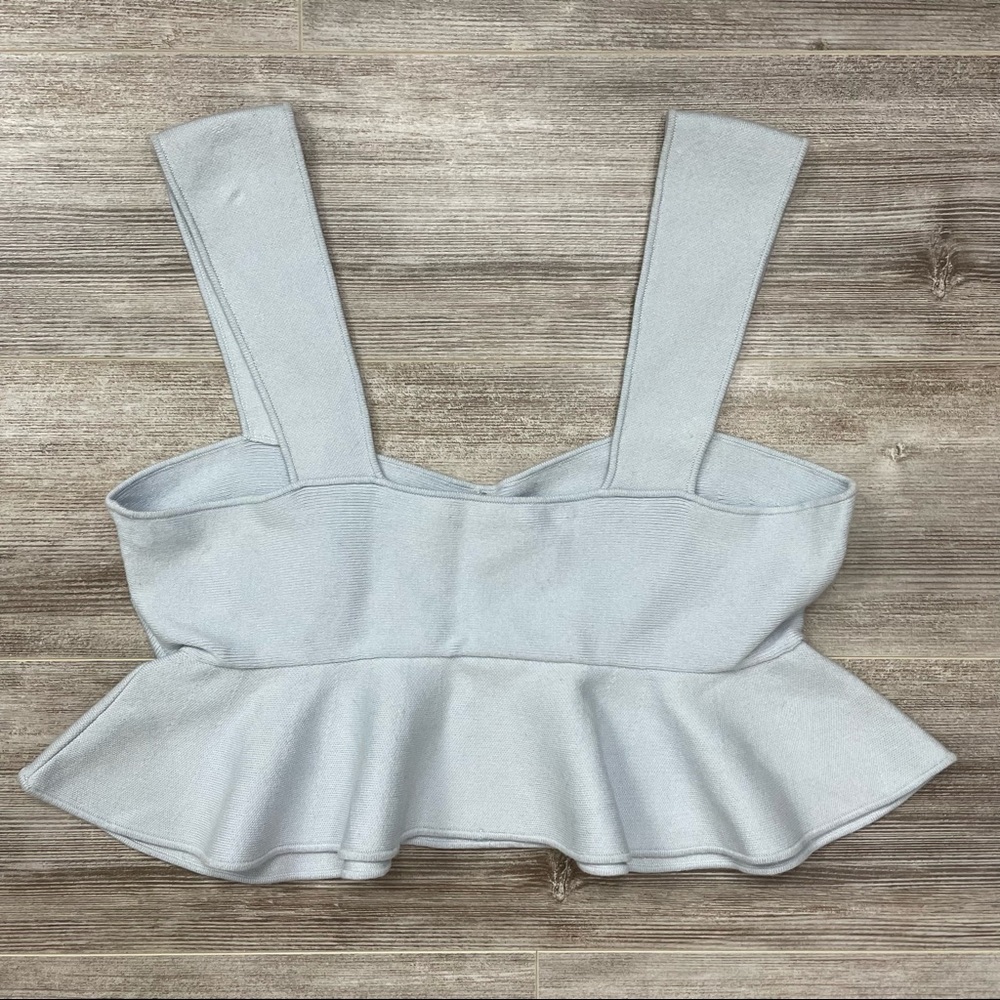 Club Monaco Light Gray Crop Top - Picture 5 of 6
